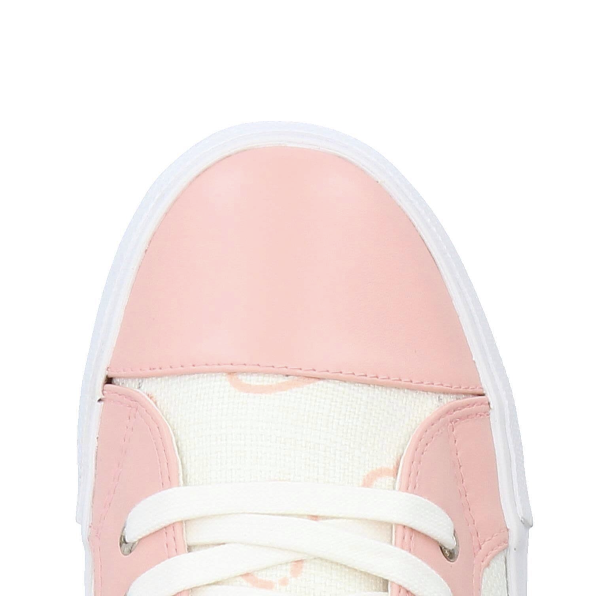 Moschino: Pink Heart Sneakers