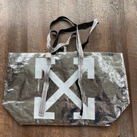 Off-White: Silver Arrows Tote Bag
