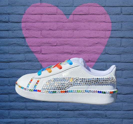 Puma: Custom "Kaleidoscope Dreams" Vikky Sneakers