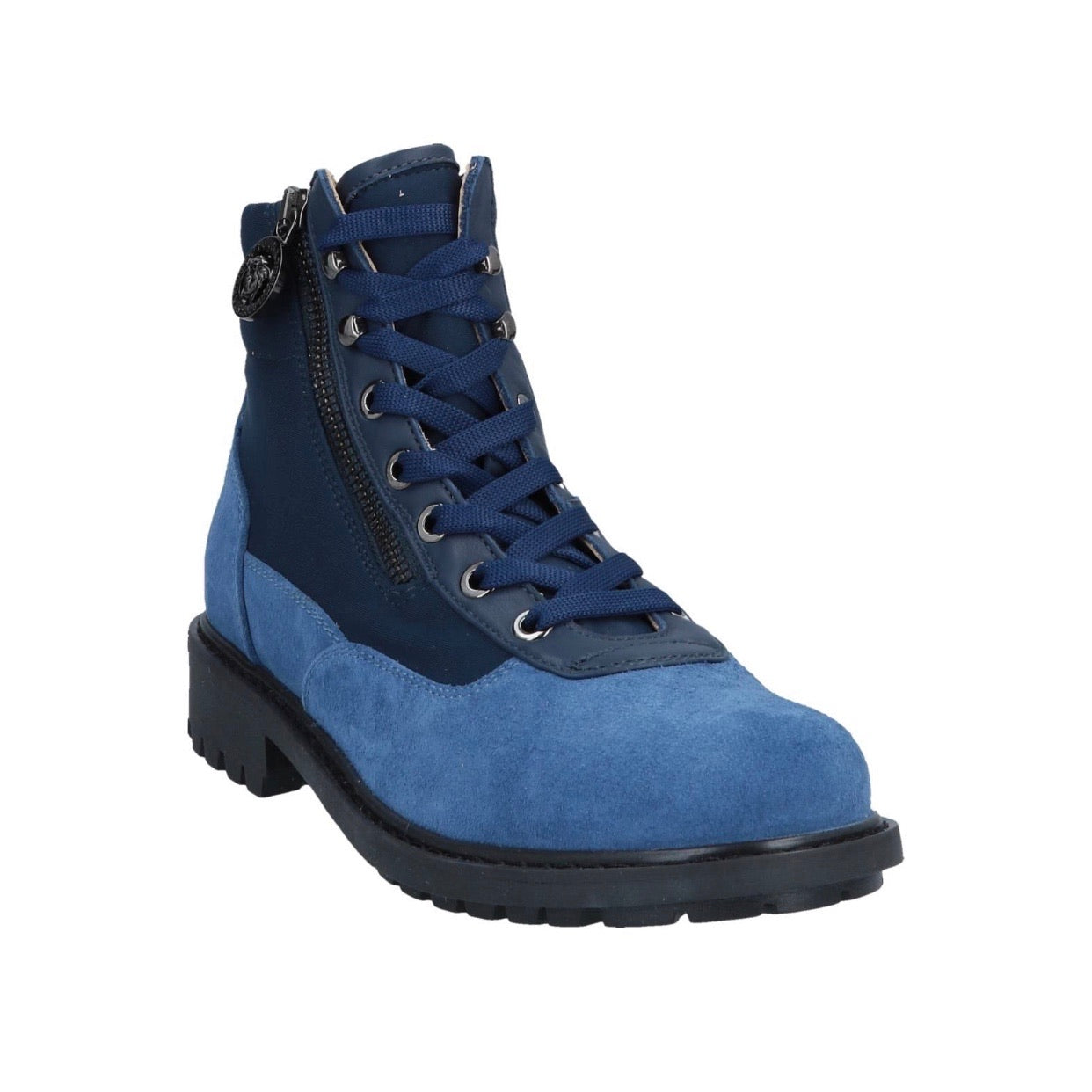Versace: Blue Suede Boots (Kids)