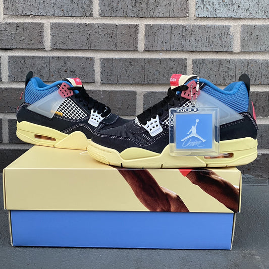 Air Jordan 4 x Union LA:  Noir Sneakers