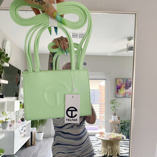 Telfar: Double Mint Shopping Bag