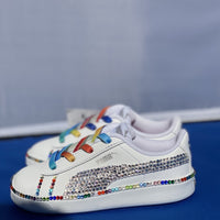 Puma: Custom "Kaleidoscope Dreams" Vikky Sneakers