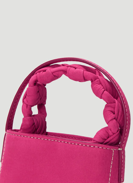 Luxury handbag - Le Petit Sac Noeud Jacquemus in pink leather
