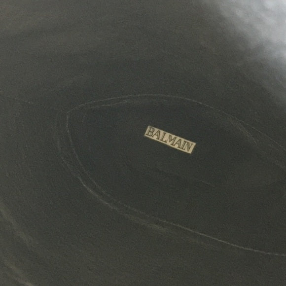 Balmain: Studded Calf Boots Black