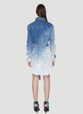 Off-White: This Printed Ombré Denim Dress in Blue
