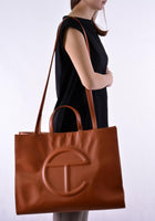 Telfar: Tan Shopping Bag